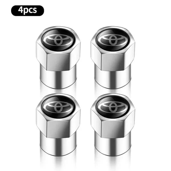 Алюминиевые колпачки на ниппели колесных дисков для Toyota Corolla, Fortuner, Sequoia, Auris, Avensis, YARIS, Vios, Celica, 86, Rav4, 4Runner, C-HR