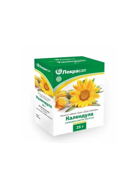 Чайный напиток Календула цветки Лекра-сэт 25гр