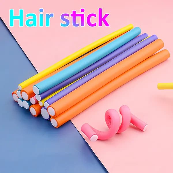 10 шт. DIY гибкие палочки для завивки волос модный инструмент (7)