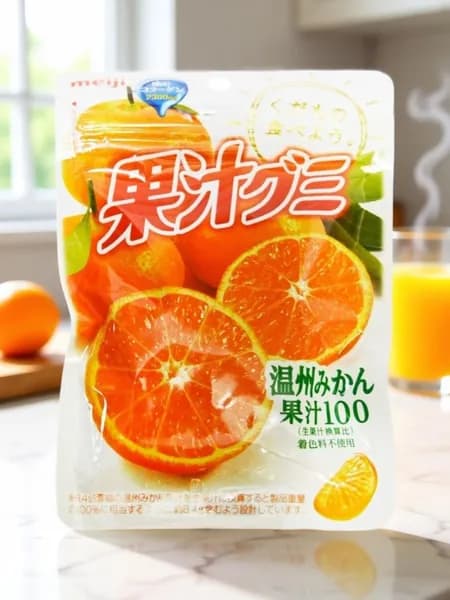 Мармелад Мейджи 54г Meiji Апельсин (Мандарин) с коллагеном 54гр,Япония