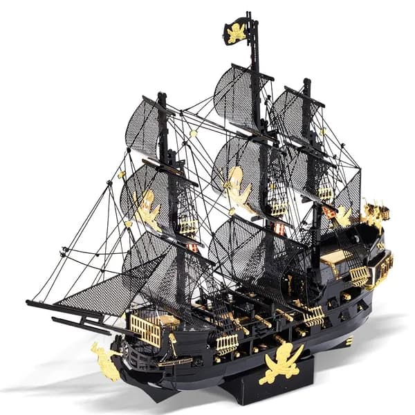 Металлические 3D-модели Piececool для взрослых, наборы моделей THE Black Pearl модель корабля для праздничных подарков