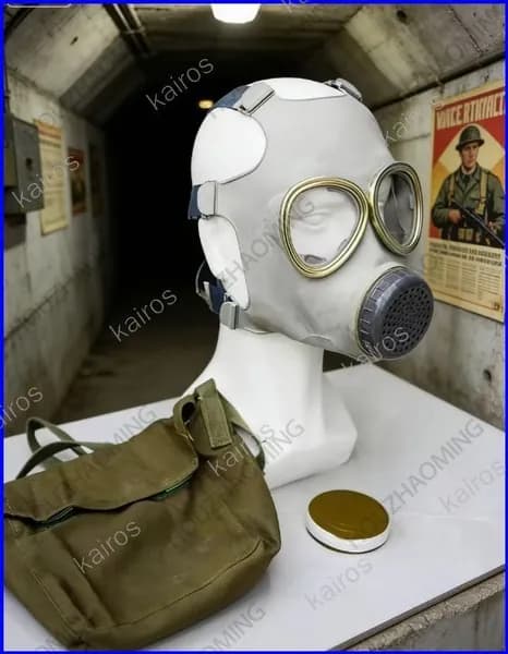Купить ретро противогаз 65 типа - советский стиль, винтажный военный аксессуар