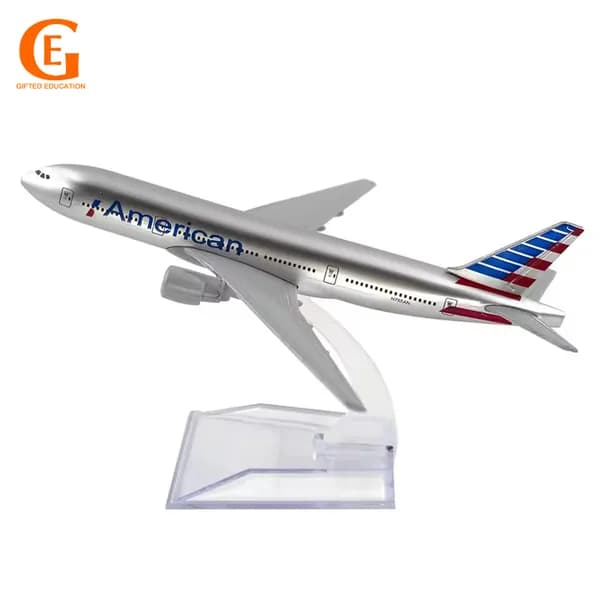 Модель самолета Boeing 777 American Airlines, металлическая коллекционная авиамодель 1:400, подарок для авиалюбителей