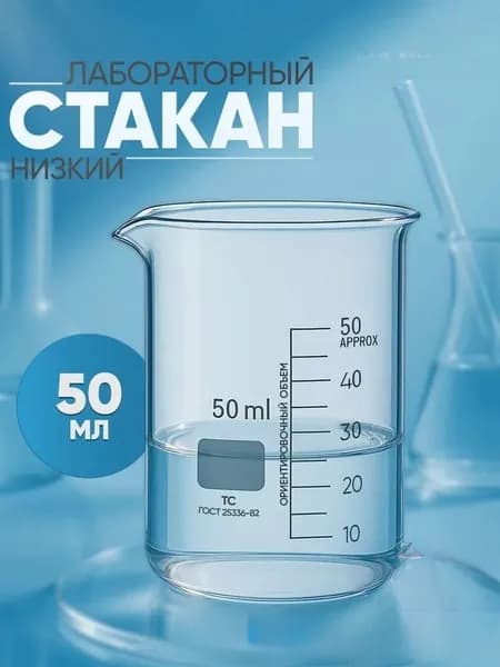 Мерный стаканчик; 50 мл*1; используется для экспериментального оборудования