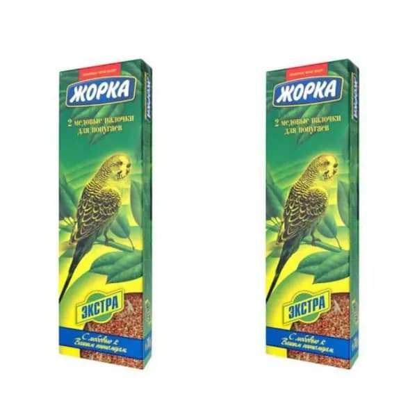 Жорка палочки медовые для попугаев, Экста, 70г, в уп 2 шт, 2уп