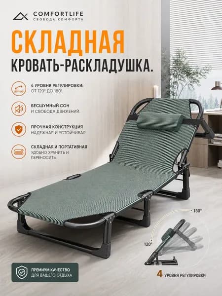 Раскладушка х170х28см