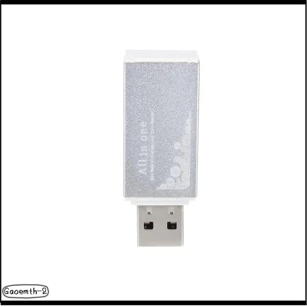 Устройство чтения карт памяти USB 2.0 серебристого цвета