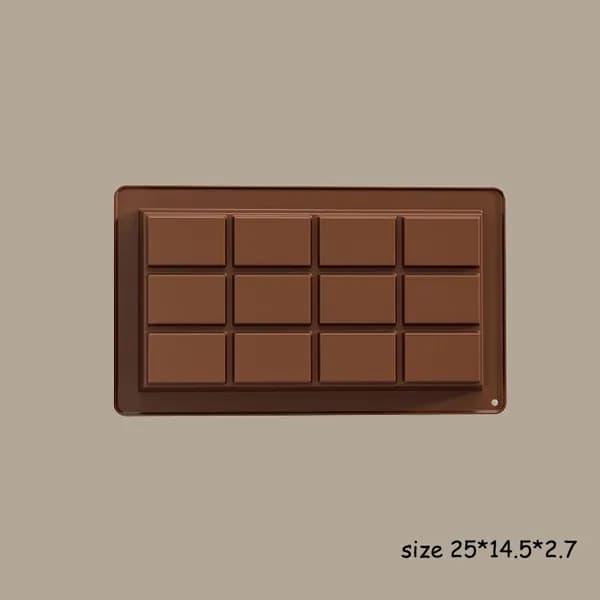 Силиконовая форма для шоколада длинная, 12 ячеек
