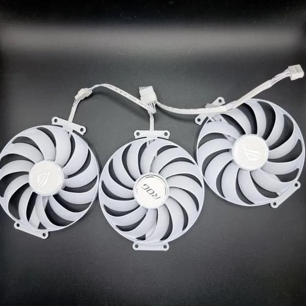 Кулеры Вентиляторы для видеокарт ASUS RTX 3090 3080 3070 ROG STRIX WHITE EDITION 95мм