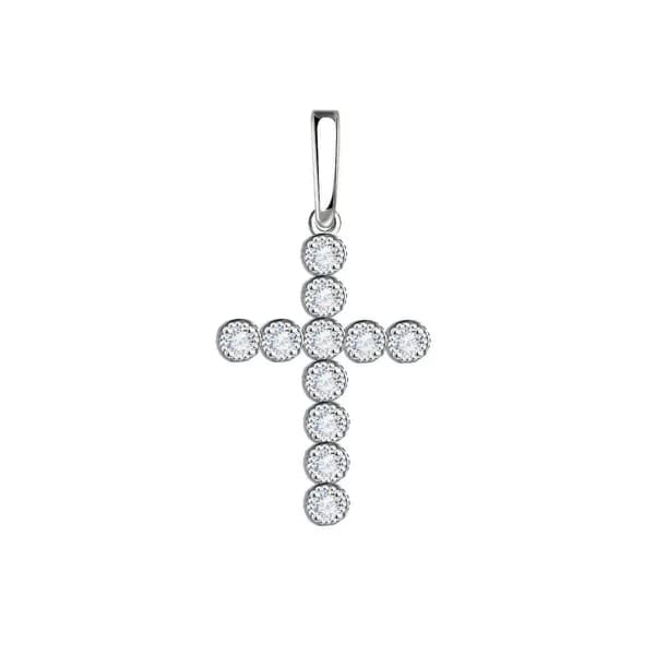 Подвеска из белого золота DIAMANT-ONLINE с фианитом 585 пробы
