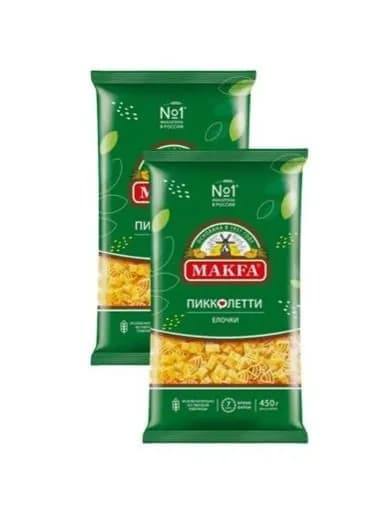 Макароны "Ёлочки" МАКFА,2шт по 450г
