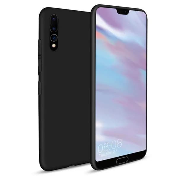 Силиконовая накладка для Huawei P20+ / p20 pro черный