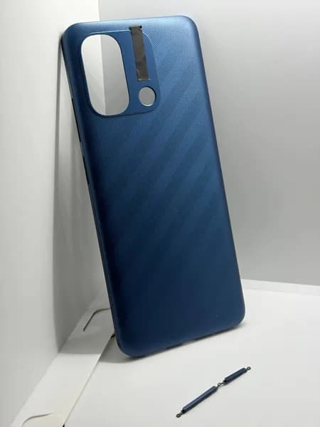 Задняя крышка для Xiaomi Redmi 12C Морской синий Ocean Blue + Кнопки громкости и включения