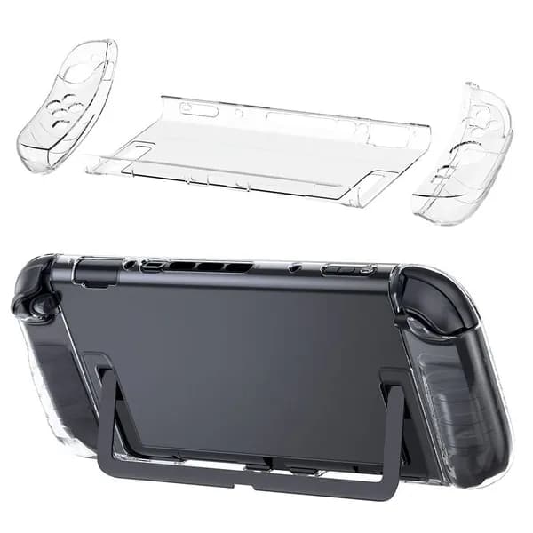 Чехол для Nintendo Switch 2 из ТПУ и поликарбоната, прозрачный, раздельный