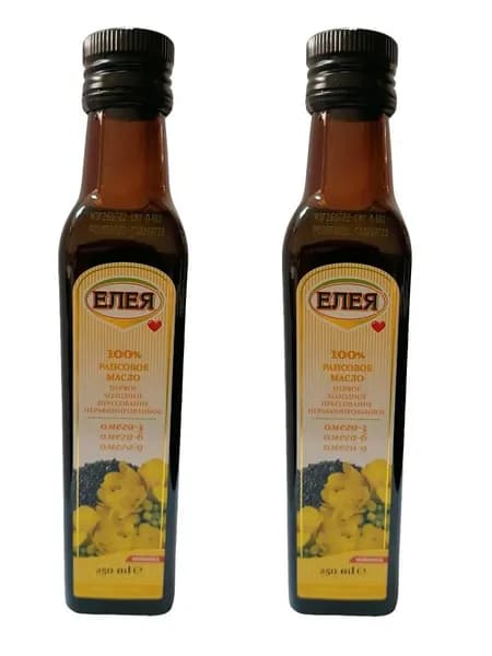 Елея Масло рапсовое нерафинированное, 0,25 л, 2 шт