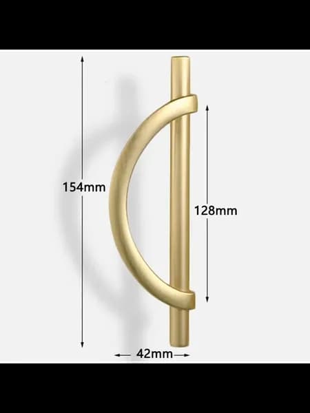 Ручка для шкафа Brushed Gold 128mm