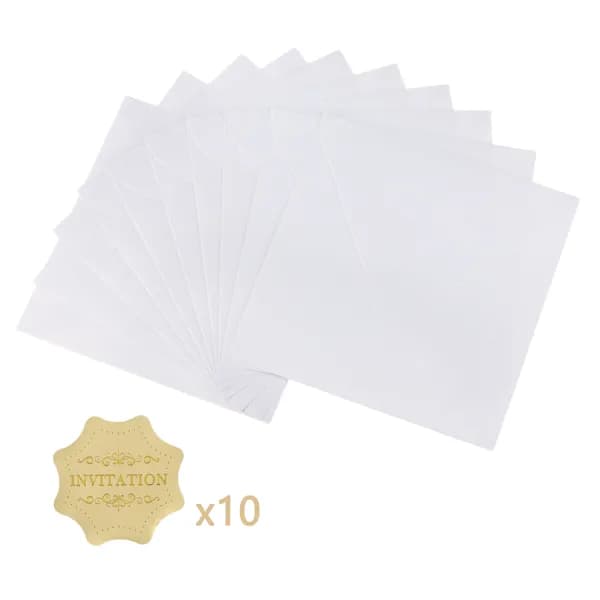 10 PCS/lot Квадратные бумажные конверты