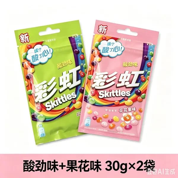Сладости Skittles с необычным сочетанием цветов и фруктов в удобной упаковке