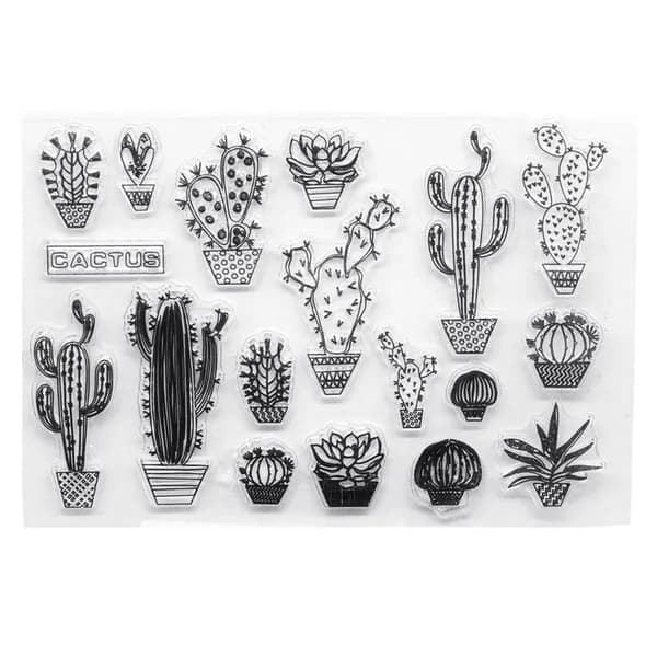 1А) Прозрачный силиконовый уплотнитель cactus