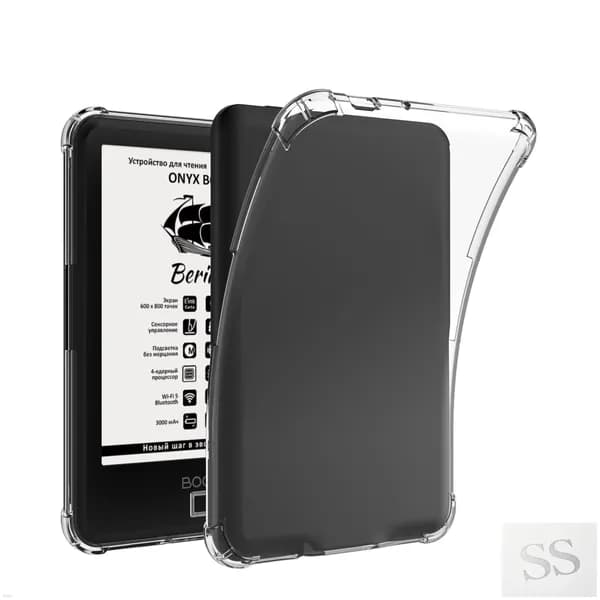 Прозрачный чехол для Onyx Boox Faust 2 3 4 5 6 7 e-Reader - Ультратонкая легкая прозрачная силиконовая гибкая мягкая задняя крышка