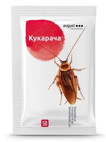 Гранулы от тараканов и мокриц "Кукарача", 50 г