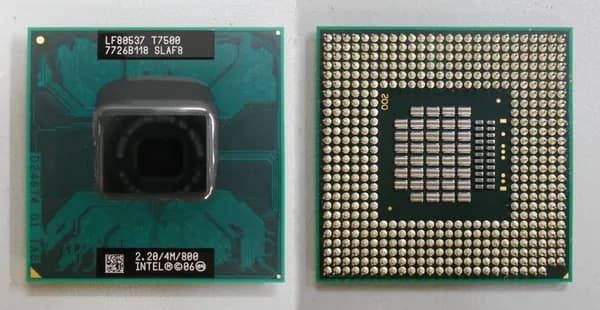 Процессор T7500 Core2Duo для ноутбука (2,2 ГГц, LGA 478, 4 Мб, 2 ядра) сокет P