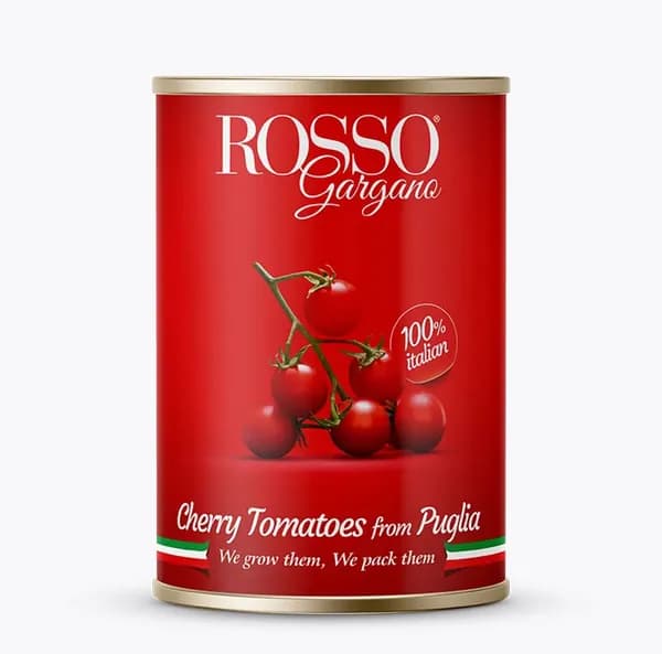 Томаты Rosso Gargano Pomodorini Черри в собственном соку, 400 г