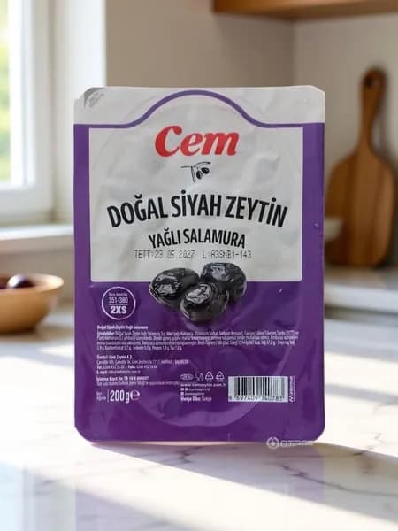 Cem оливки черные 2XS Dogal Yagli Sele Siyah Zeytin 200гр