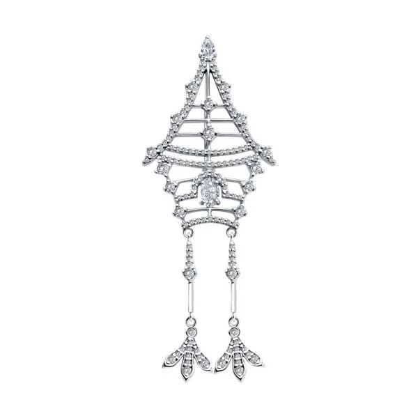 SOKOLOV, Брошь из серебра с фианитами, 94040324-91, декоративные, 925 проба
