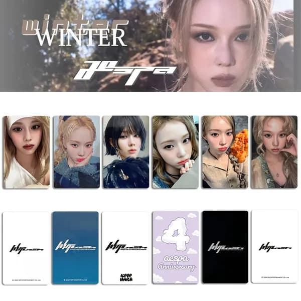Карточки Aespa k-pop карточки коллекционные Фотокарточки 54 * 86 мм 6 шт