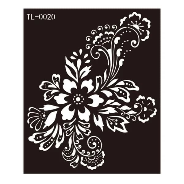 (1 лист) Hannah Hollow tattoo Stickers Juice Полупостоянный шаблон для струйной татуировки DIY-TL0020