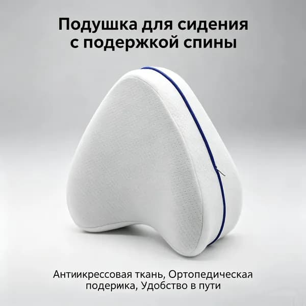 Подушка для беременных и кормящих Подушка 25x25 см, Средняя жесткость, Силикон