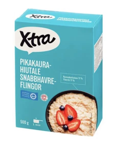 Каша овсяная Xtra Pikakaurahiutale, 500г (Финляндия)
