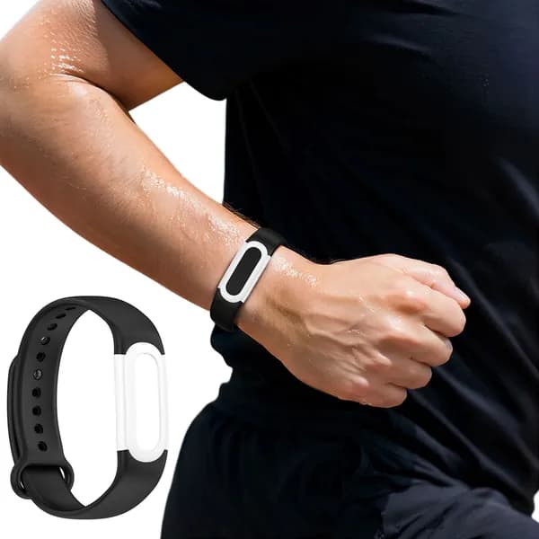 Силиконовый ремешок для часов Fitbit Air, черно-белый, 254,3 мм