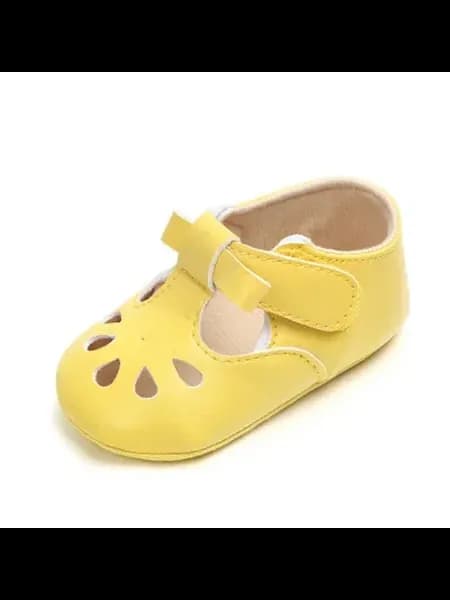 Детские пинетки, светло-желтые, Model 2 Yellow, 0-6 месяцев