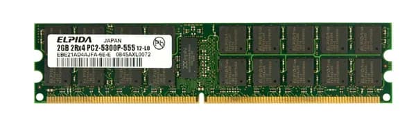 Elpida Оперативная память DDR2, 667 МГц, 1 x (EBE21AD4AJFA-6E-E)