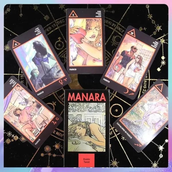 Эротическое Таро Манара, Италия Lo Scarabeo, качественный эксклюзив из колоды Manara Erotic Tarot