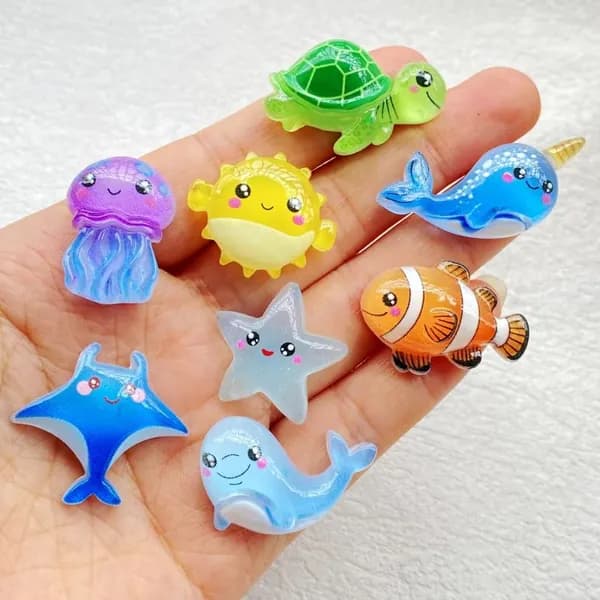 10pcs смола / черепаха / дельфин DIY Ювелирные украшения аксессуары