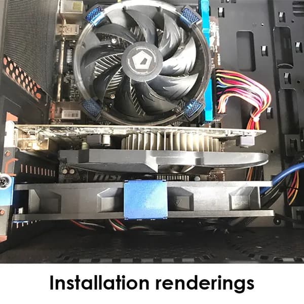 Слот PCI Dual Fan Mount ронштейн для монтажа в стойку 90 мм 120 мм для настольной видеокарты
