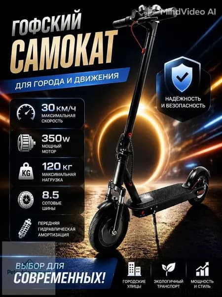 Электросамокат mzm-20260708130114440, черный