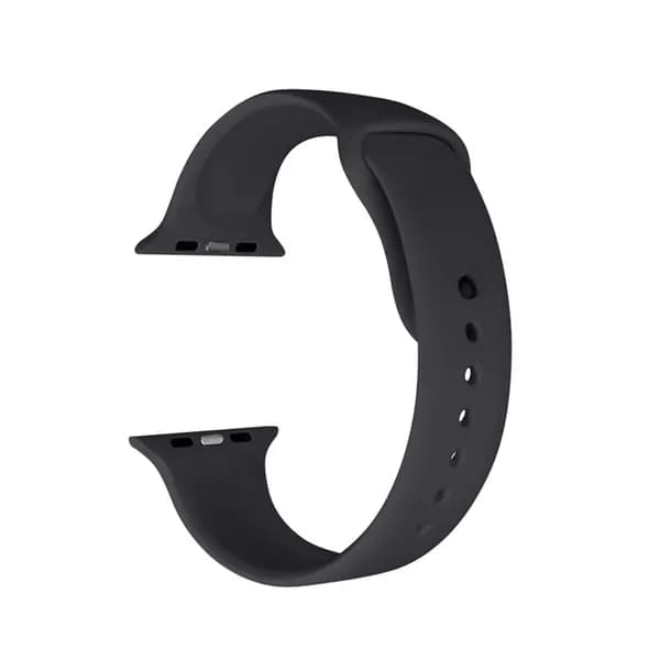 Силиконовый ремешок для Apple Watch 38/40/41mm черный