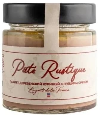 Pate Rustique паштет деревенский куриный с грецким орехом 160г