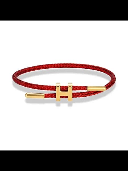 Браслет Hermès Tournois Red, Metal Color Wine