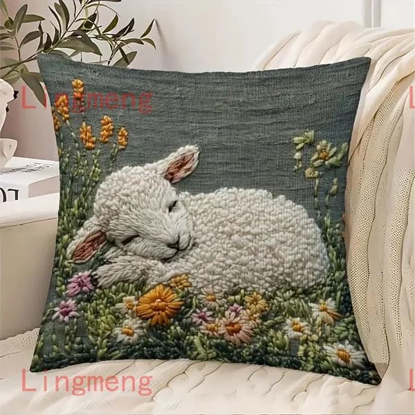 Наволочка декоративная 45x45 см 1 шт красный