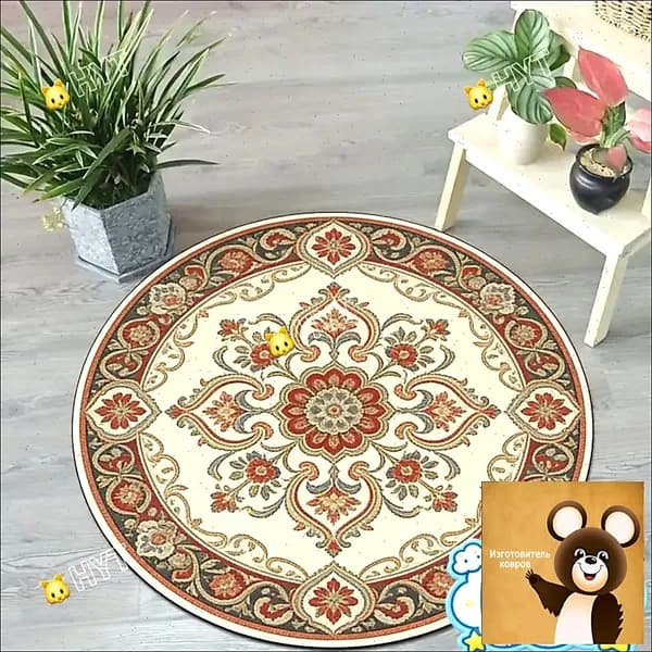Коверx40 см разноцветный