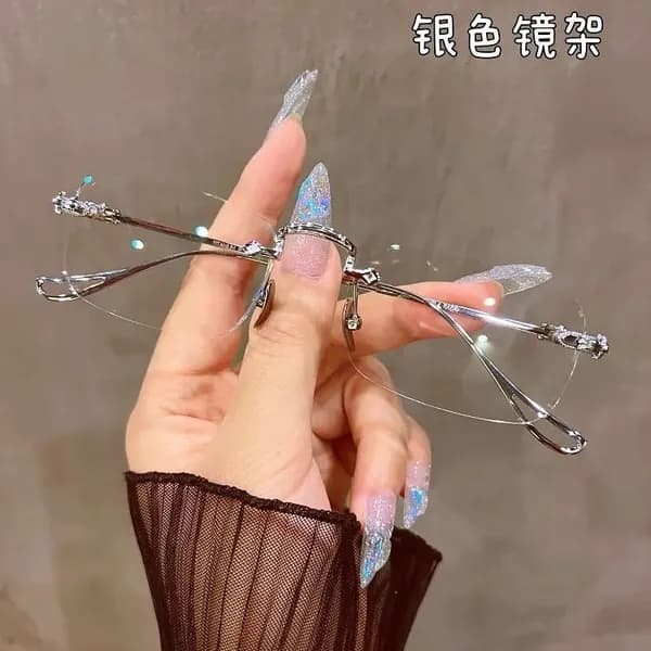 У Zara Wang Yibo такие же сверхлегкие очки королевской сестры без границ, женская близорукость, мужской антисиний свет, золотая оправа с расширенным смыслом.
