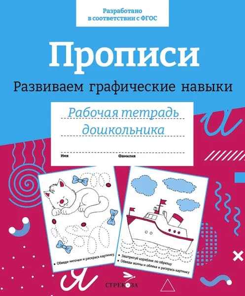 Прописи. Развиваем графические навыки. Рабочая тетрадь дошкольника