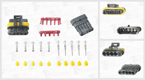 Разъемы электрические 5pin универс. к-кт (TE Parts)
