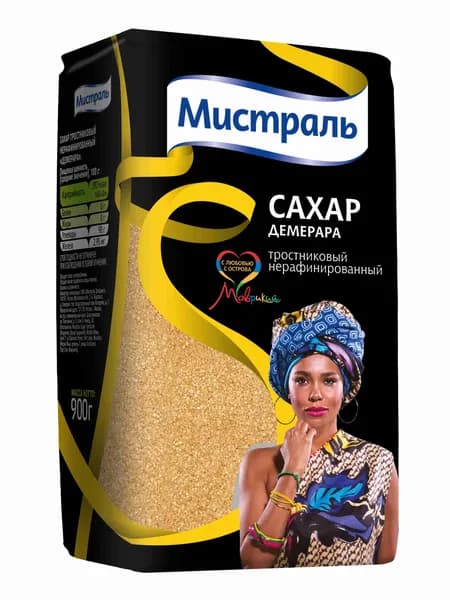 Мистраль Сахар Тростниковый Песок 900г.