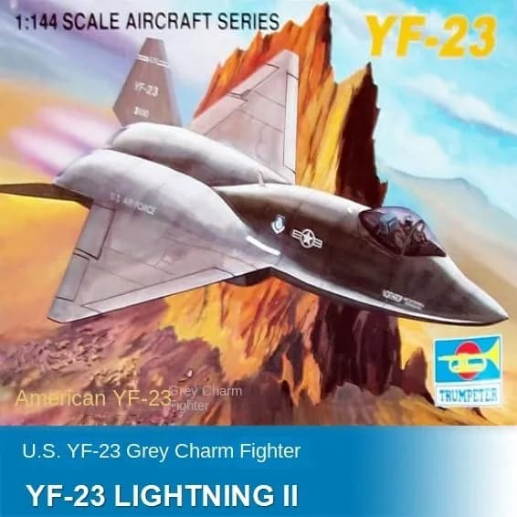Trumpeter 1/144 01332 Военно - воздушные силы США YF-23 Gray Charm Серый шарм сборная модель самолета